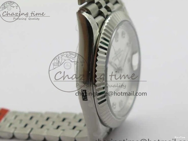 MiroTime 0327 DateJust 41MM 126334 904L SS VRF 1:1 Best Edition Silver Dial Crystals Markers on SS Jubilee Bracelet A FashionForward 2907